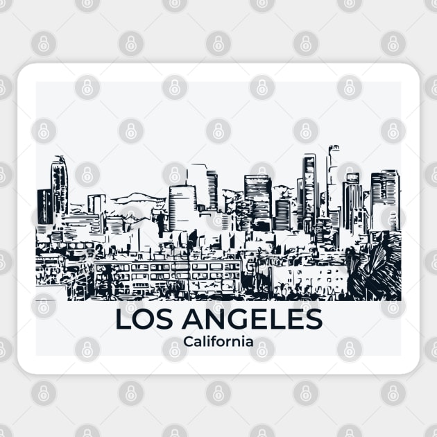 Los Angeles - California Sticker by Lakeric